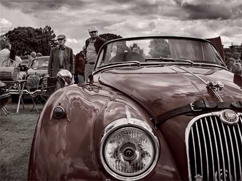 Bexhill 100 classic car show - from the book A Wider View Bexhill-on-Sea by photographer D Charles Mason.